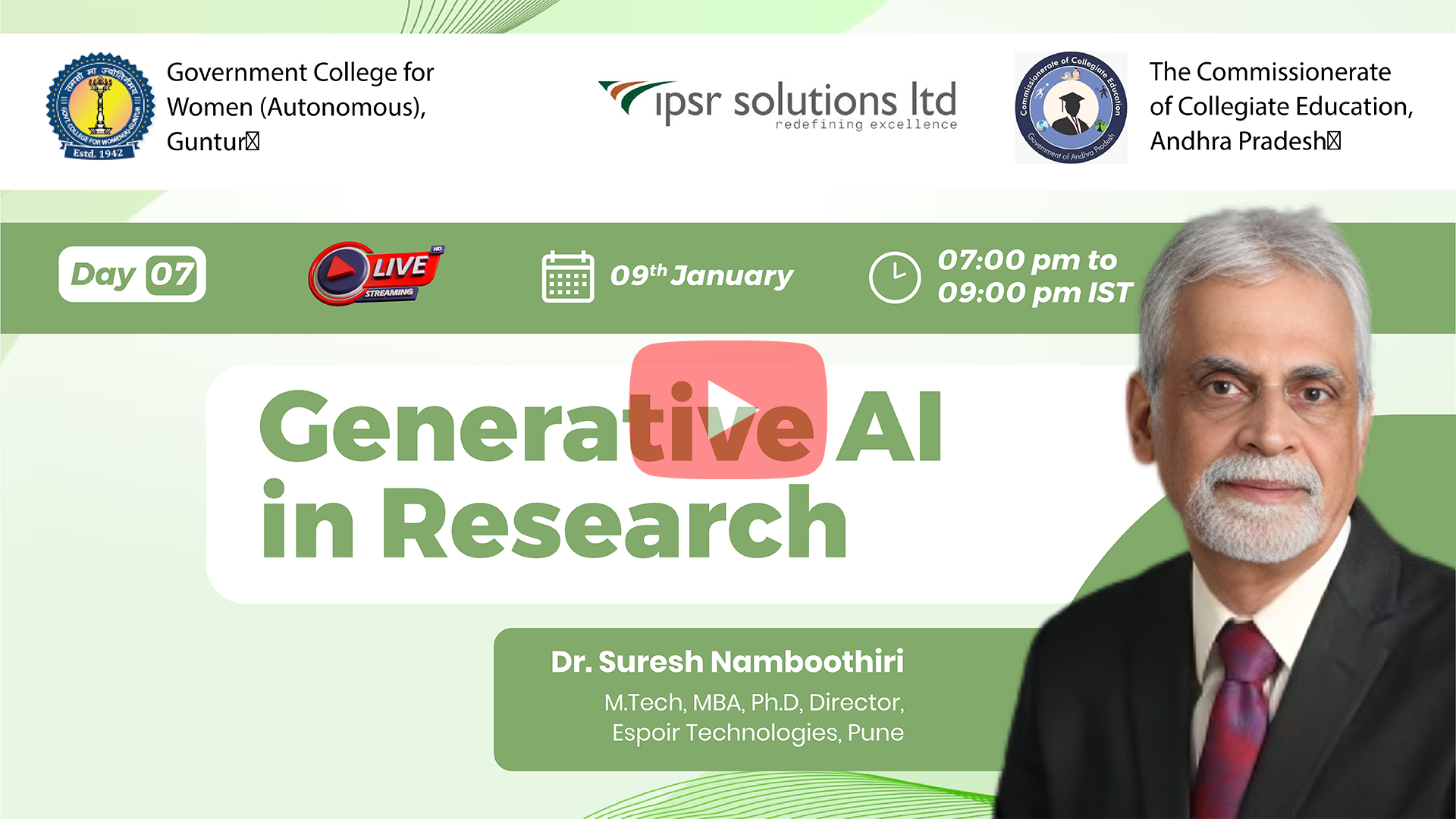 National Level FDP on OBE and Application of Generative AI in Teaching and Research, Government College for Women, Autonomous, Guntur 9 Artboard 7