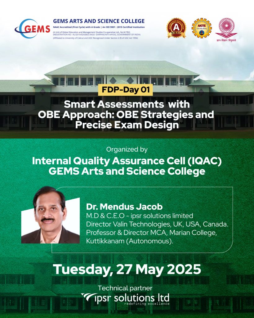 GEMS Arts and Science College One-Day Workshop 